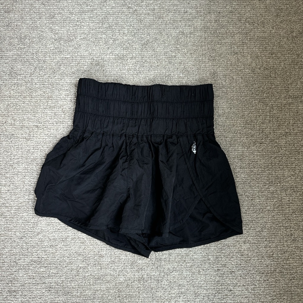 FP Movement Black Athletic Shorts High-Waisted Lightweight